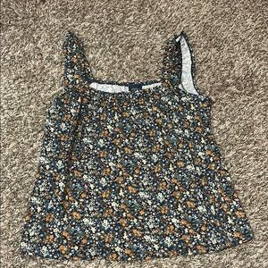 Floral Sleeveless Top - Multicolor
